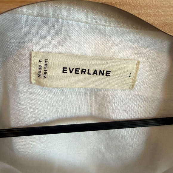 Everlane THE BOYFRIEND SHIRT IN LINEN white - Large - Picture 2 of 4